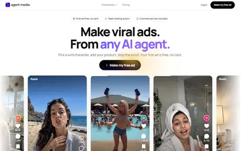 Agent Media homepage (screenshot)