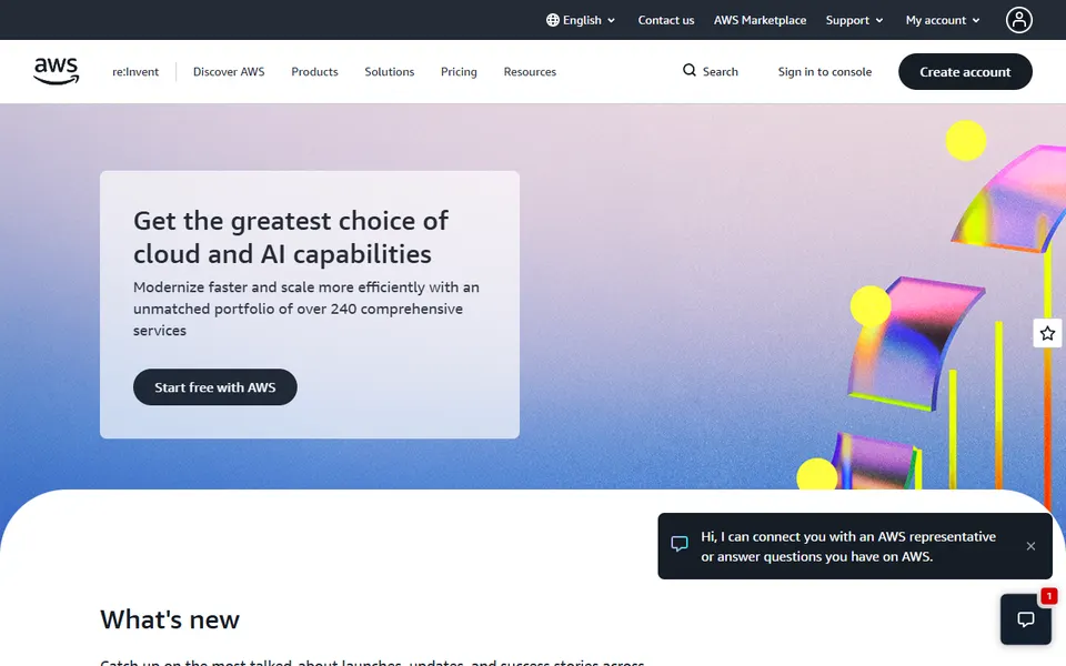 Amazon Polly homepage (screenshot)