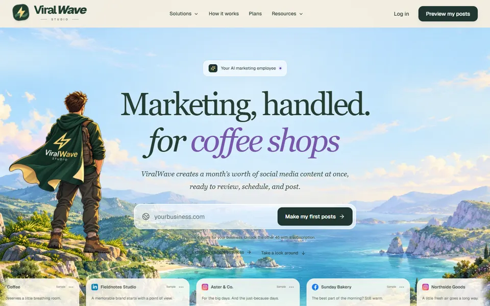 automate-for-growth homepage (screenshot)