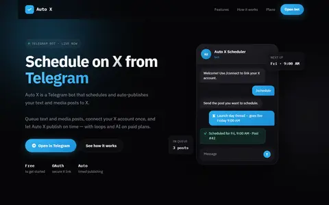 AutoX homepage (screenshot)