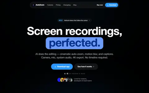 autozoom homepage (screenshot)
