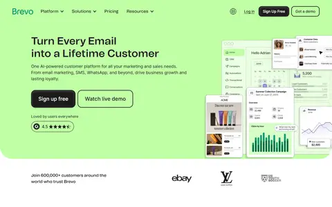 Brevo homepage (screenshot)