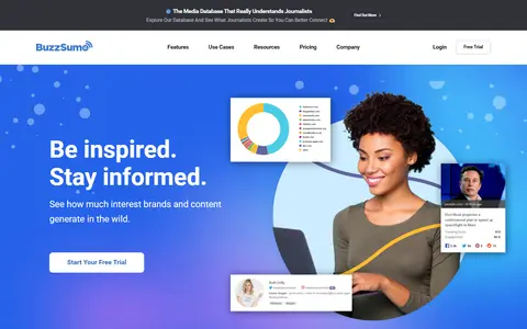 BuzzSumo homepage (screenshot)