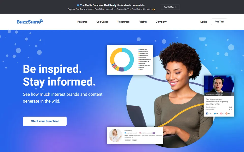 BuzzSumo homepage (screenshot)