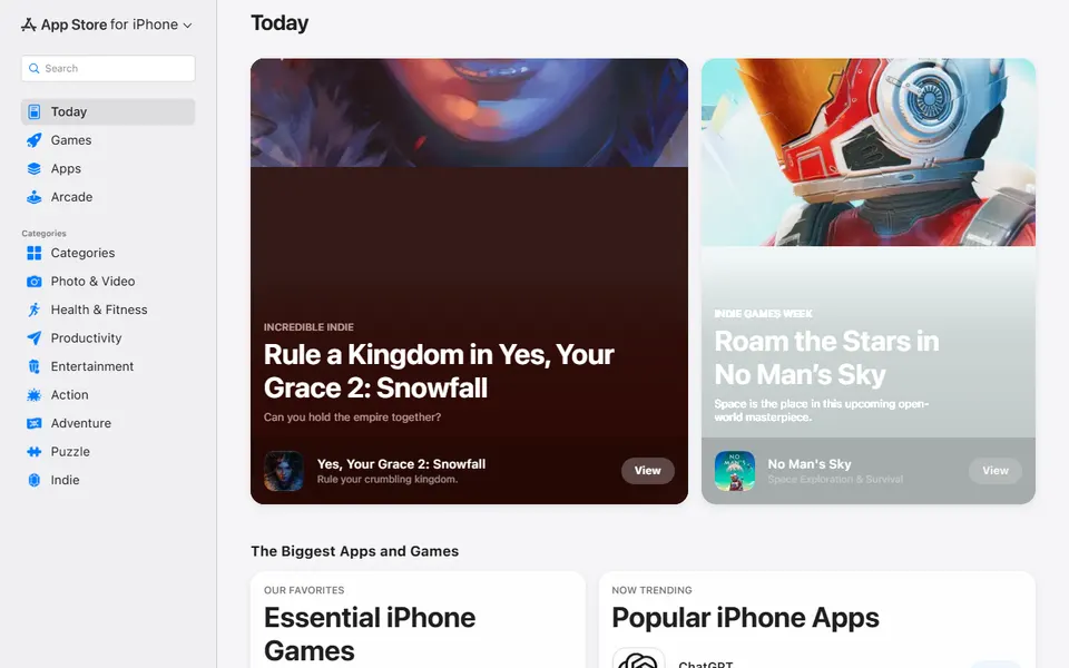 Caroosel homepage (screenshot)