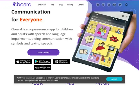 cboard homepage (screenshot)