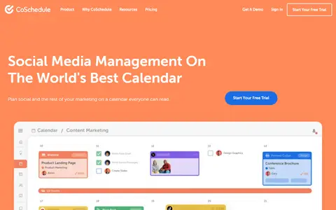 CoSchedule homepage (screenshot)
