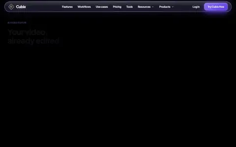 Cubix homepage (screenshot)