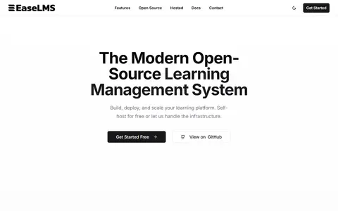 EaseLMS homepage (screenshot)