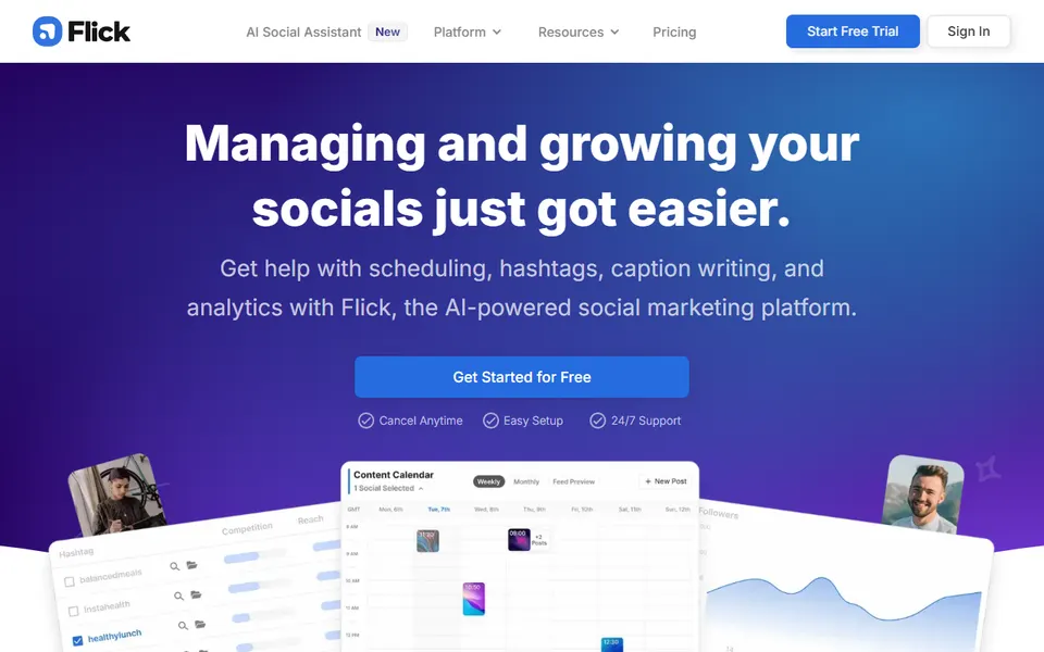 Flick homepage (screenshot)