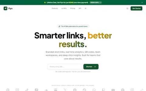 Flyn homepage (screenshot)