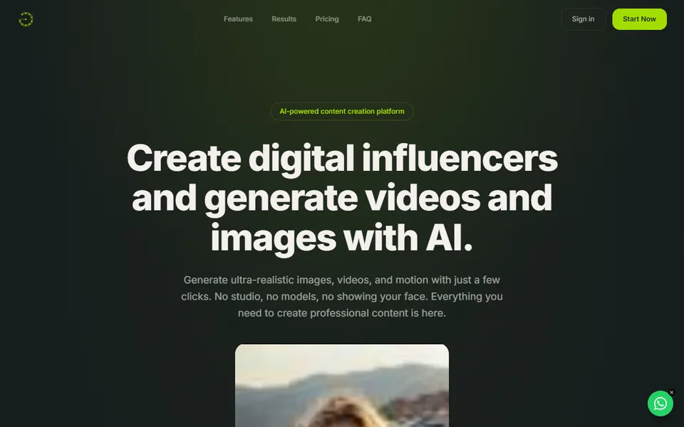 GERAEW AI homepage (screenshot)