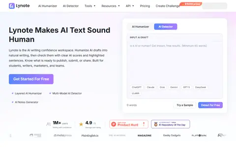 humanize-text homepage (screenshot)