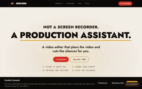 iRecord homepage (screenshot)