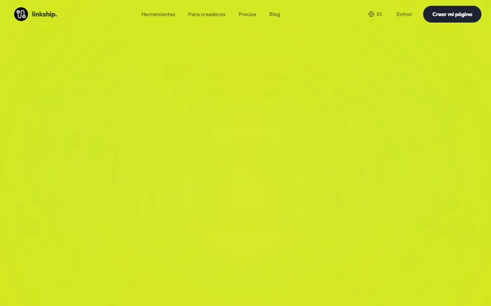 Linkship homepage (screenshot)