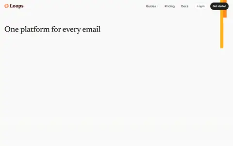 Loops homepage (screenshot)