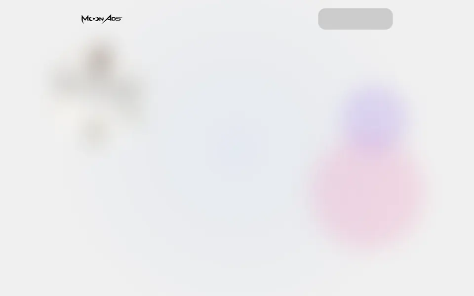 Moon Ads homepage (screenshot)
