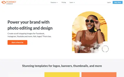 PicMonkey homepage (screenshot)