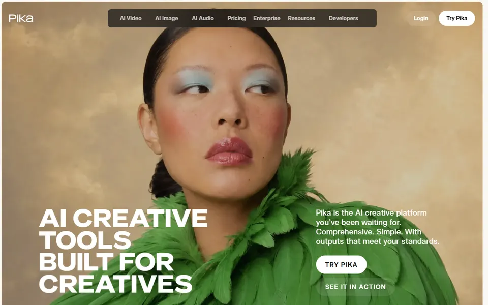 Pika homepage (screenshot)