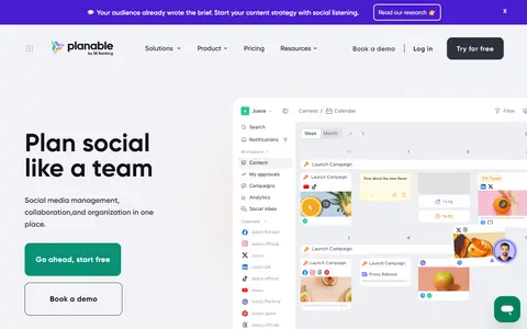 Planable homepage (screenshot)