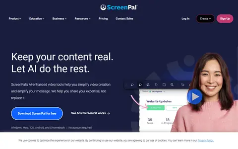 ScreenPal homepage (screenshot)
