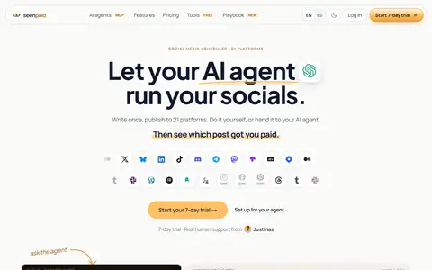 seenpaid homepage (screenshot)