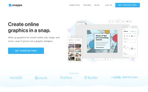 Snappa homepage (screenshot)