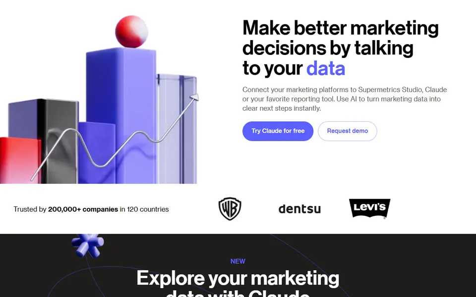 Supermetrics homepage (screenshot)