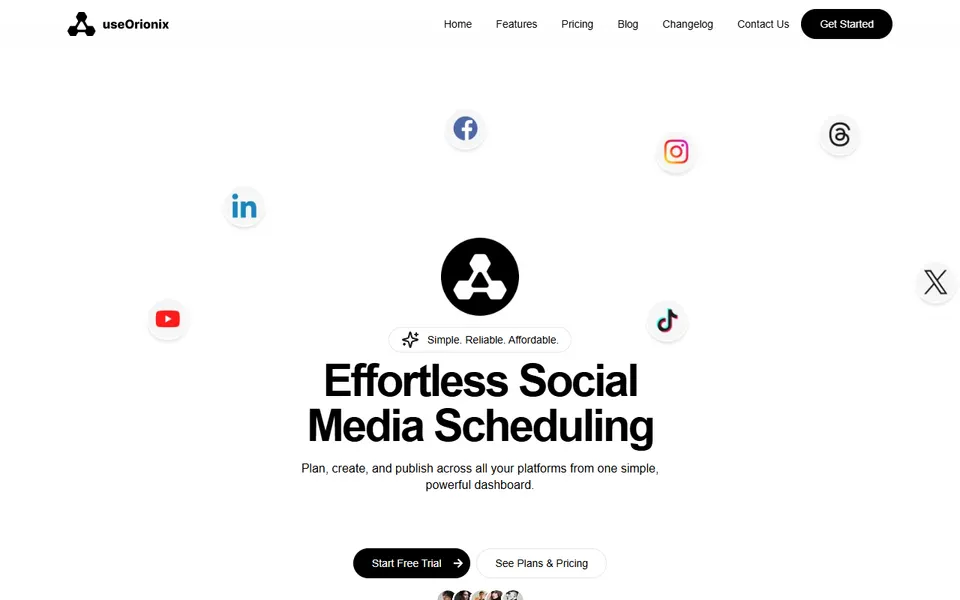 useOrionix homepage (screenshot)