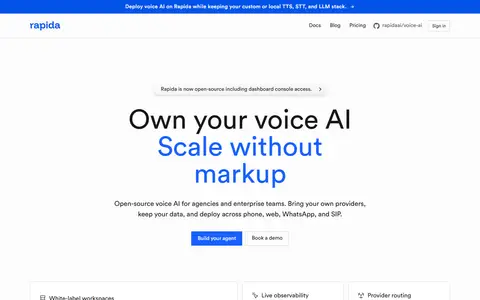 voice-ai homepage (screenshot)