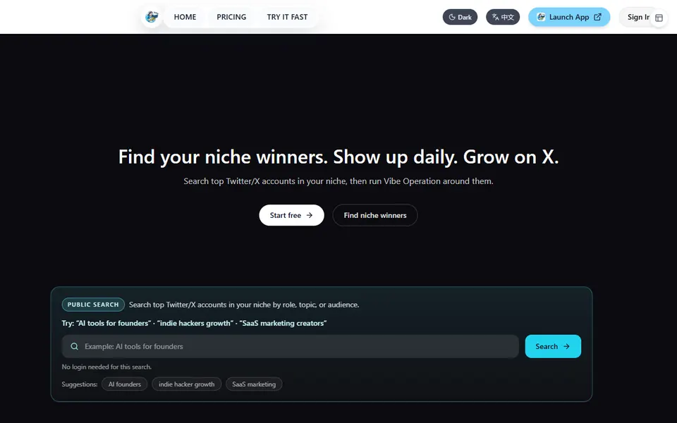 X-Pilot homepage (screenshot)